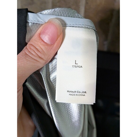 New Wo Tags Men's M Hotsuit Hooded Sauna Jacket Tech Wear Runner Running Workout - Picture 8 of 10